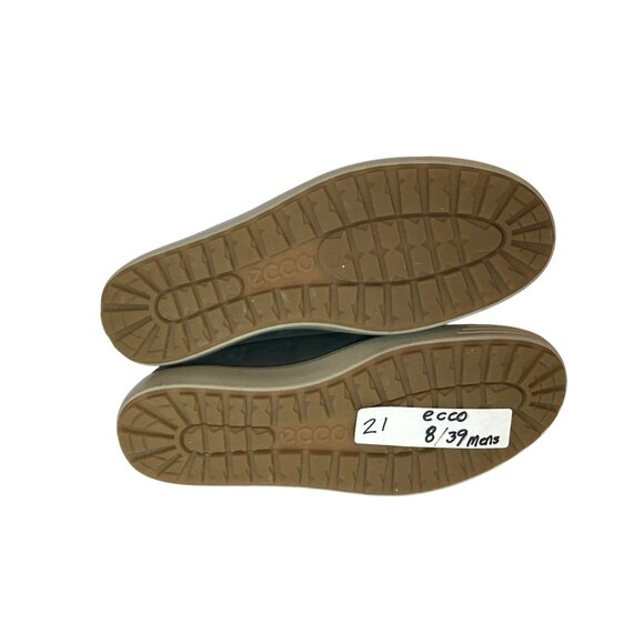 ECCO Gore-Tex Ankle Boots Gray Leather Mens Size 8/39 Winter Warm Shoes - Picture 10 of 11